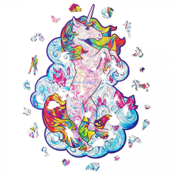 Puzzle lemn, Unicorn, Unidragon [3]