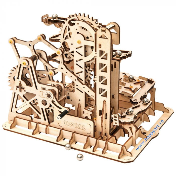 Puzzle mecanic 3D, Marble Climber, lemn, 233 piese, LG504 [1]