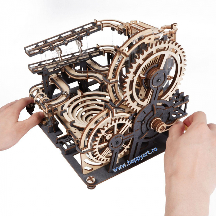 Puzzle mecanic 3D, Marble Night City, lemn, 294 piese, LGA01 [2]