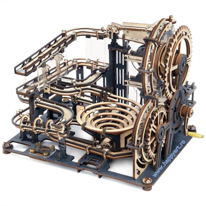 Puzzle mecanic 3D, Marble Night City, lemn, 294 piese, LGA01 [1]