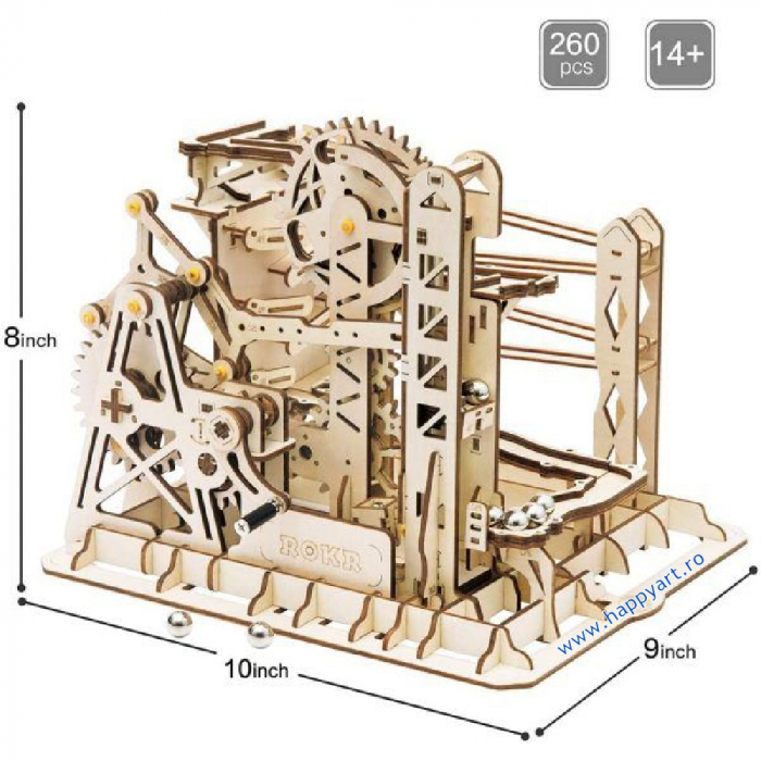 Puzzle mecanic 3D, Marble Explorer, lemn, 260 piese, LG503 [6]