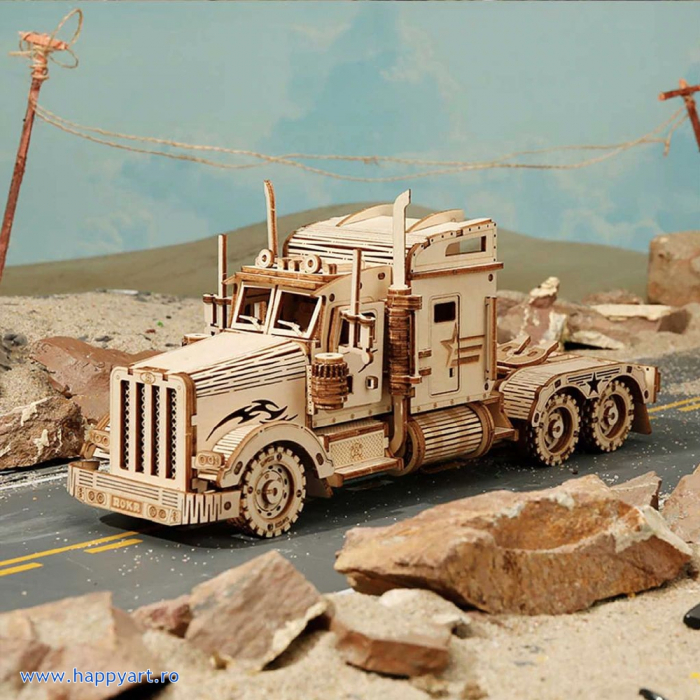 Puzzle 3D, Heavy Truck, lemn, 286 piese, MC502 [2]