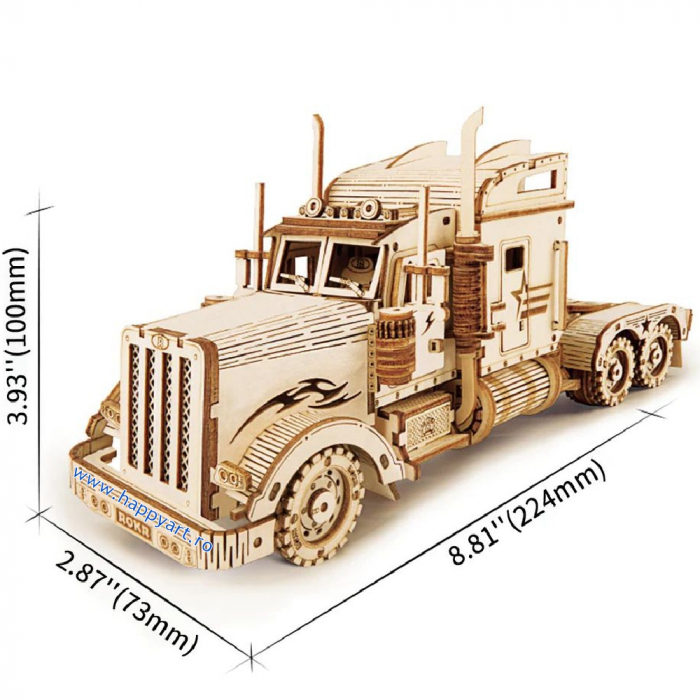 Puzzle 3D, Heavy Truck, lemn, 286 piese, MC502 [7]