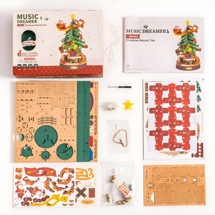 Puzzle 3D mecanic, muzical, BRAD, lemn, 319 piese [12]