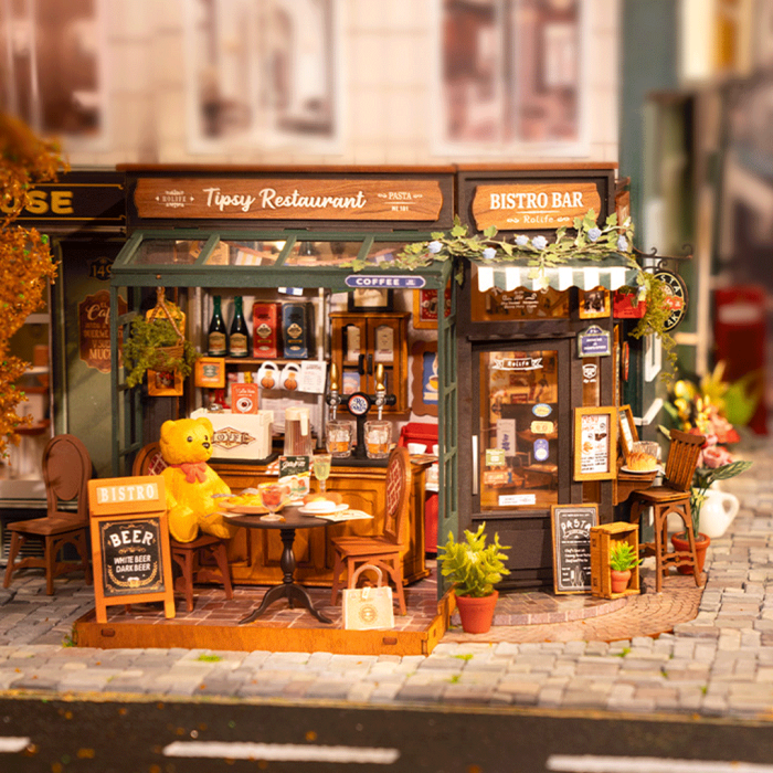 Puzzle 3D, Casuta DIY, Tipsy Restaurant, 296 piese [2]