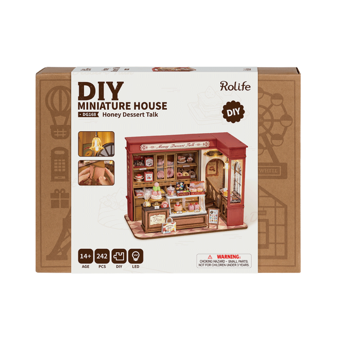 Puzzle 3D, Casuta DIY, Honey Dessert Talk, 242 piese [5]