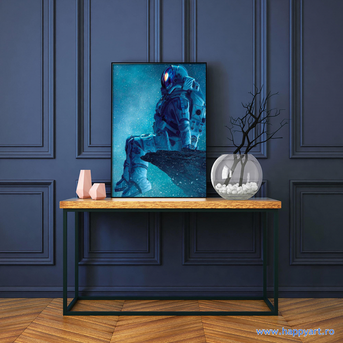 Set Goblen cu diamante, cu sasiu, Astronaut, 40x50 cm, 14 culori [2]