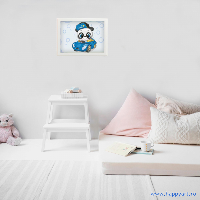 Set Goblen cu diamante, cu sasiu, Micul Panda, 20x30 cm, 11 culori [2]