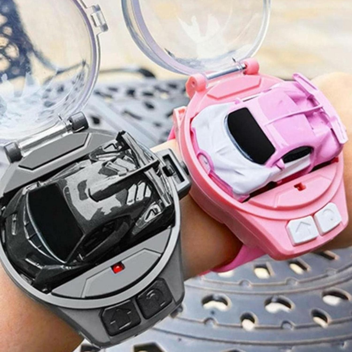 Set masinuta de jucarie cu telecomanda ceas, USB inclus, semnale luminoase, 2.4 Ghz, scara 1:64, model LAMBO, baterie reincarcabila, rezistenta si durabila, baterie AAA, gri [6]