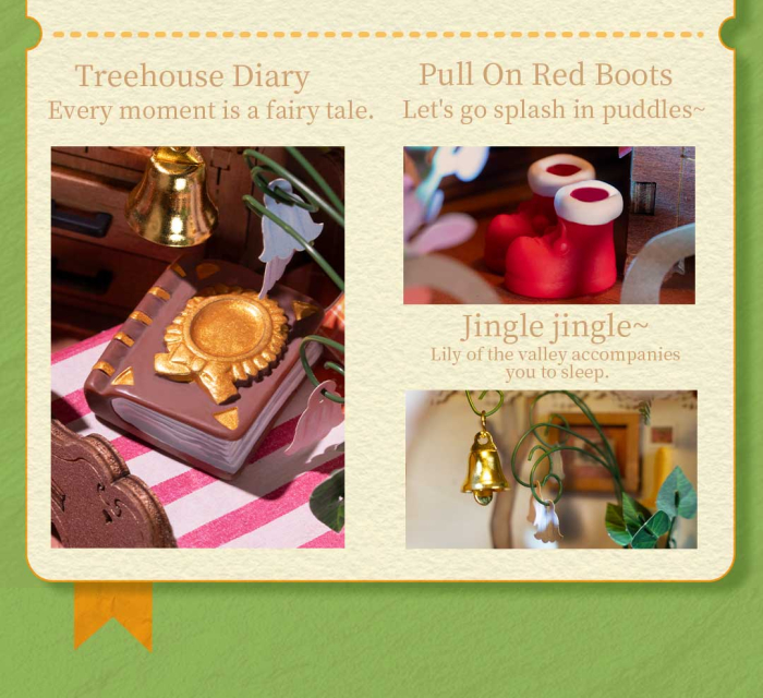 Puzzle 3D, Casuta DIY, Fairytale Tree House, 276 piese [10]
