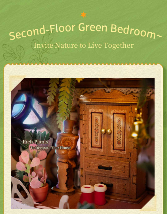 Puzzle 3D, Casuta DIY, Fairytale Tree House, 276 piese [8]