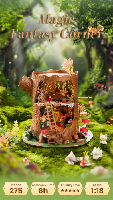 Puzzle 3D, Casuta DIY, Fairytale Tree House, 276 piese [2]