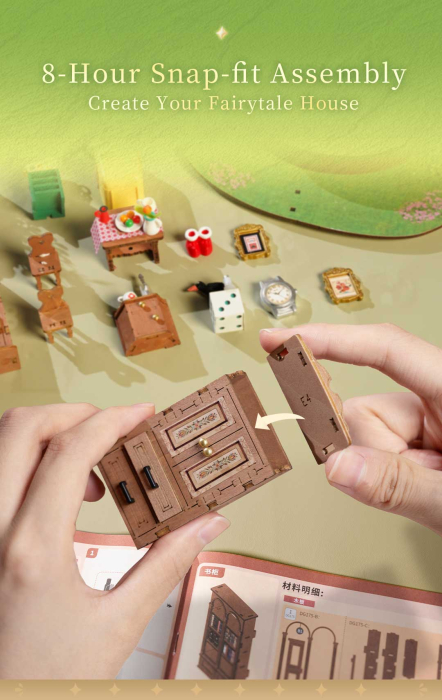 Puzzle 3D, Casuta DIY, Fairytale Tree House, 276 piese [4]