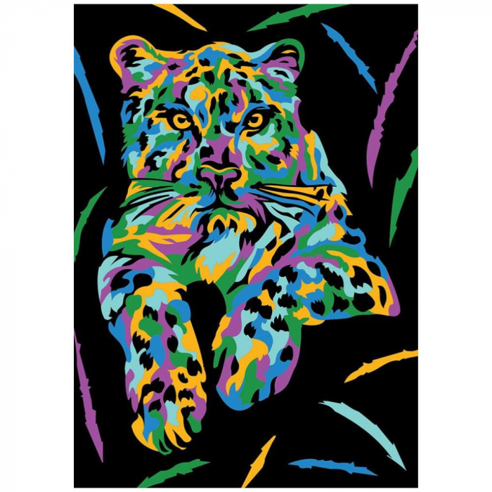 Pictura cu nisip colorat Tigru [3]