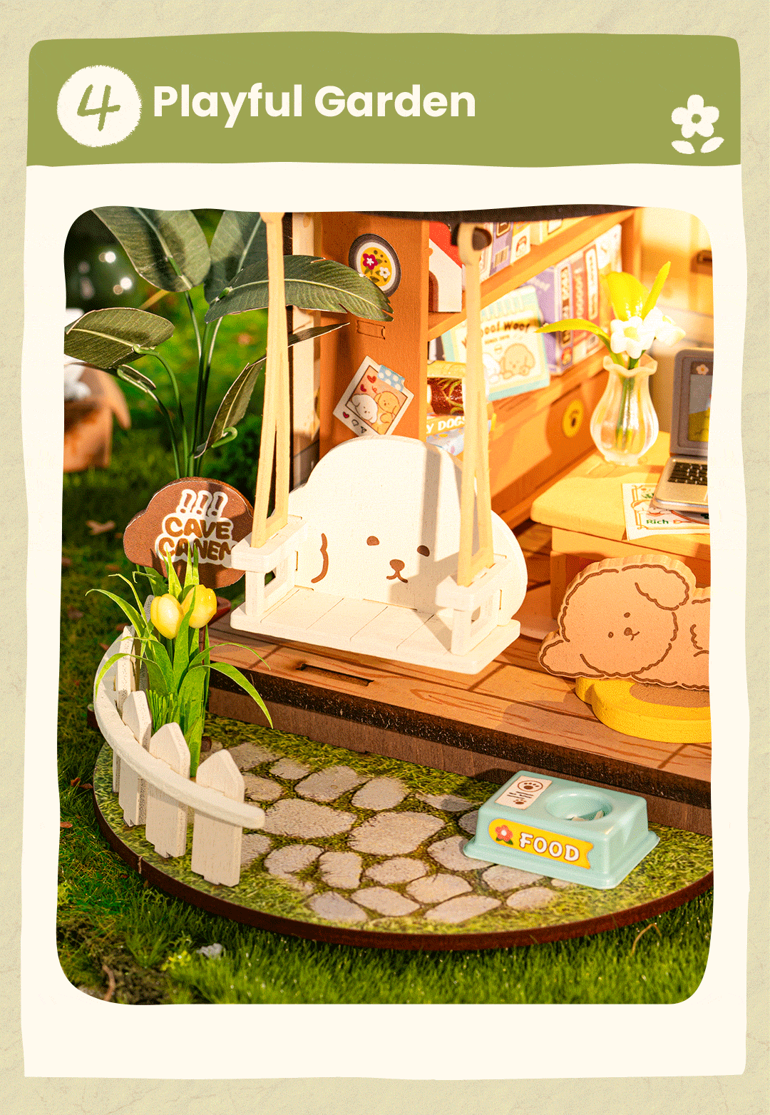 Puzzle 3D, Casuta DIY, Puppy’s Cozy Villa, 230 piese [6]