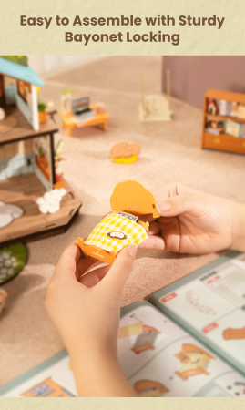 Puzzle 3D, Casuta DIY, Puppy’s Cozy Villa, 230 piese [2]