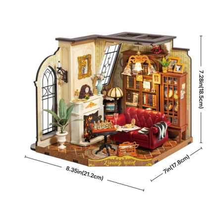 Puzzle 3D, Casuta DIY, Catherine’s Living Room, 284 piese [4]