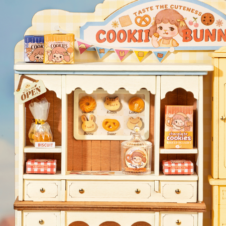 Puzzle 3D, Casuta DIY, Cookii Bunny’s Cookie Shop, 182 piese [4]