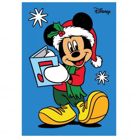 Pictura cu nisip colorat Mickey Mouse Santa [0]