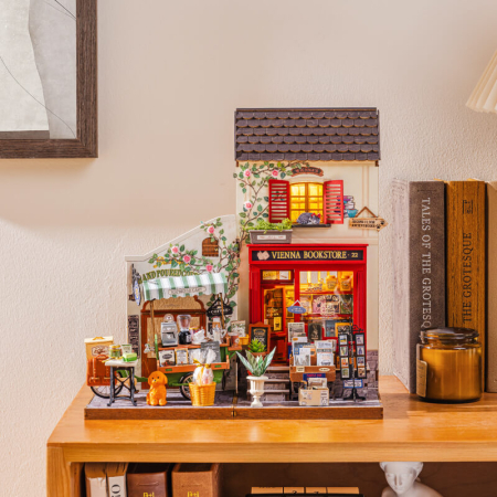 Puzzle 3D, Casuta DIY, Aromatic Coffee Cart, 162 piese [11]