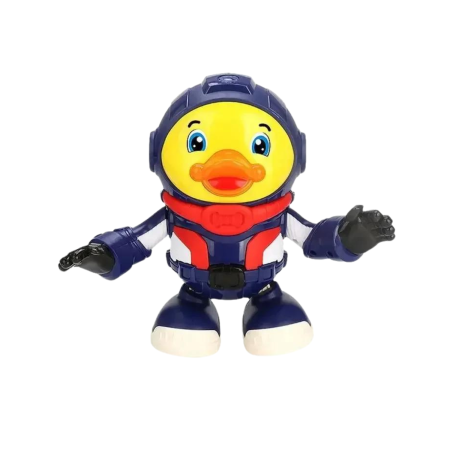 JUCARII SET - Jucarie interactiva pentru copii model RATOI ASTRONAUT, DABISY, muzica si lumini, design inovativ si lumini, 3 moduri dans, albastru galben, +1 an