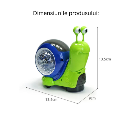 Jucarie senzoriala pentru copii model MELC, DABISY, muzica si lumini, interactiva, pentru copii peste 3 ani, design inovativ si iluminat, functie cascadorii si dans, multicolor [4]