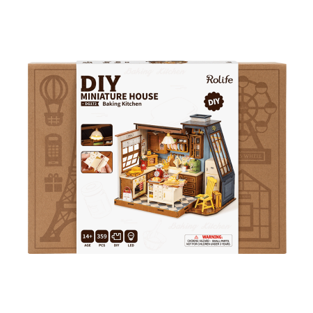 Puzzle 3D, Casuta DIY, Baking Kitchen, 359 piese [6]