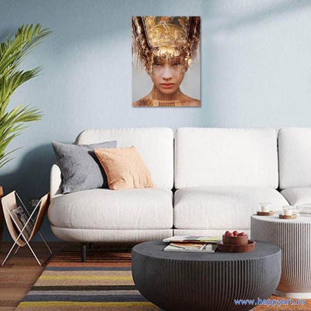 Kit goblen cu diamante, cu sasiu, Beauty of History, 50X65 cm, diamante rotunde, 33 culori, nivel avansat, LMC028 [1]