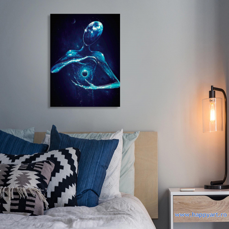 Kit goblen cu diamante, cu sasiu, Galaxie, 40X50 cm, diamante rotunde, 11 culori, nivel avansat, LG243 [1]