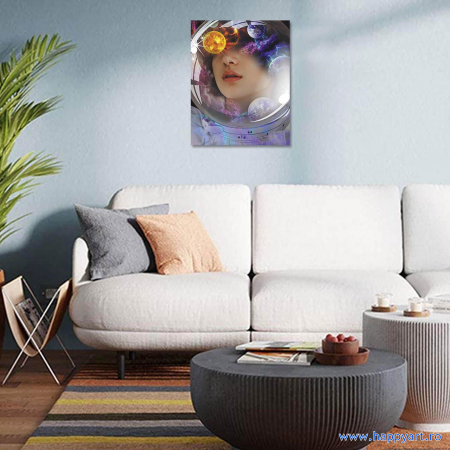 Kit goblen cu diamante, cu sasiu, Dream of universe, 40X50 cm, diamante rotunde, 35 culori, nivel avansat, LG296 [1]