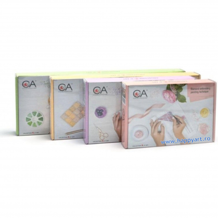 Kit goblen cu diamante, fara sasiu, Buchet de liliac, 48X38 cm, diamante patrate, 40 culori, nivel avansat, DE5855 [6]