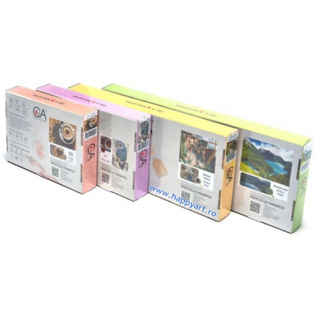 Kit goblen cu diamante, fara sasiu, Tucan tropical, 19X27 cm, diamante patrate, 45 culori, nivel avansat, DE7059 [6]