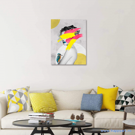 Kit Pictura pe numere, Abstract, cu sasiu, 30X40 cm, 24 culori, nivel avansat, ME1139 [2]
