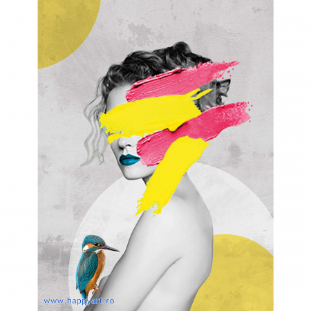Pictura pe numere - Kit Pictura pe numere, Abstract, cu sasiu, 30X40 cm, 24 culori, nivel avansat, ME1139