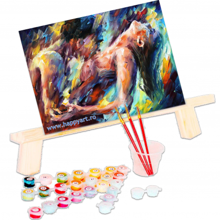 Kit pictura pe numere, cu sasiu, Pasiune, 40X50 cm, 30 culori, nivel avansat, MG2419 [1]