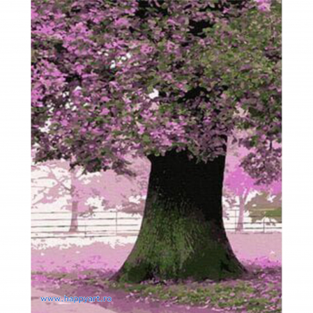Kit pictura pe numere Dulce noiembrie, triptic, cu sasiu, 50X120 cm, 20 culori [3]