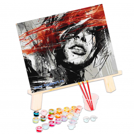 Kit pictura pe numere Descopera-te, cu sasiu, 50x65 cm, 22 culori [2]