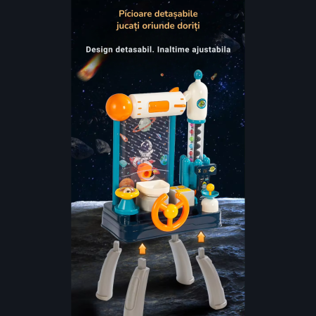 Set de jucarie METEORIT, DABISY, 20 de bile colorate, contuar electronic, volan, lumini colorate, efecte sonore, jucarie amuzanta, coordonare, educational, multicolor [5]