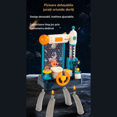Set de jucarie METEORIT, DABISY, 20 de bile colorate, contuar electronic, volan, lumini colorate, efecte sonore, jucarie amuzanta, coordonare, educational, multicolor [4]