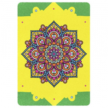 Pictura cu nisip colorat Leu, Mandala [2]