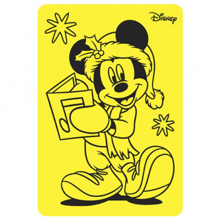 Pictura cu nisip colorat Minnie & Mickey Mouse Santa [1]