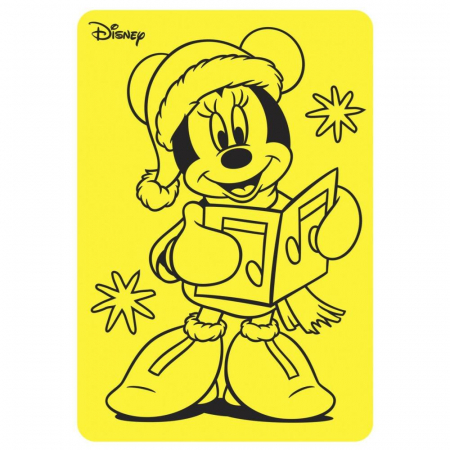 Pictura cu nisip colorat Minnie & Mickey Mouse Santa [3]