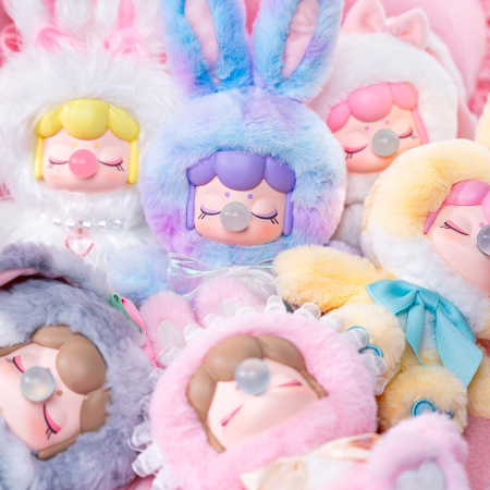 Papusa de plus Shining Bunny, set surpriza, 26cm, vinil, pastel [8]