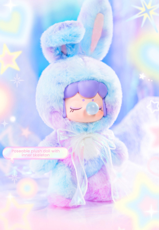 Papusa de plus Shining Bunny, set surpriza, 26cm, vinil, pastel [2]