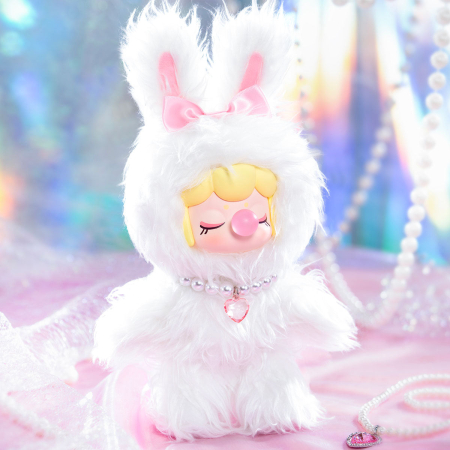 Papusa de plus Shining Bunny, set surpriza, 26cm, vinil, pastel [10]