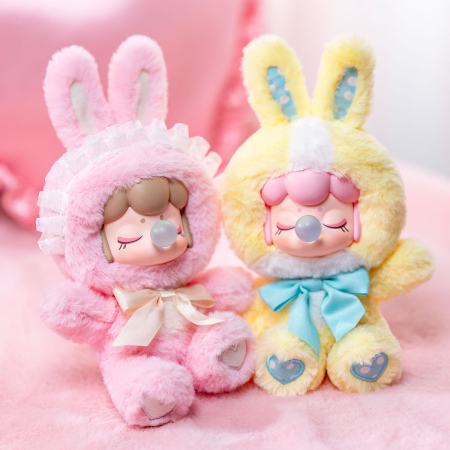 Papusa de plus Shining Bunny, set surpriza, 26cm, vinil, pastel [7]