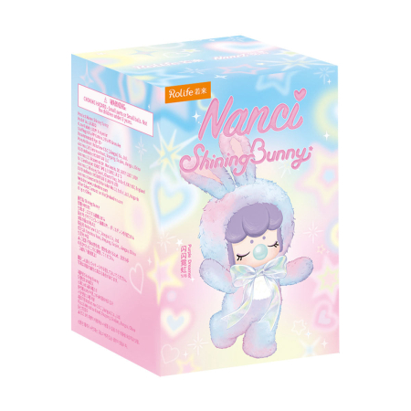 Papusa de plus Shining Bunny, set surpriza, 26cm, vinil, pastel [0]
