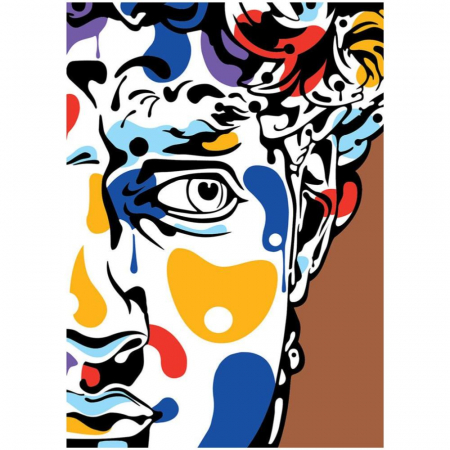 Pictura cu nisip colorat Portret [2]