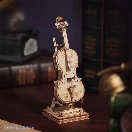 Puzzle 3D, Violoncel, lemn, 58 piese, TG411 [1]
