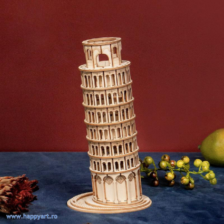 Puzzle 3D, Turnul din Pisa, lemn, 137 piese, TG304 [1]